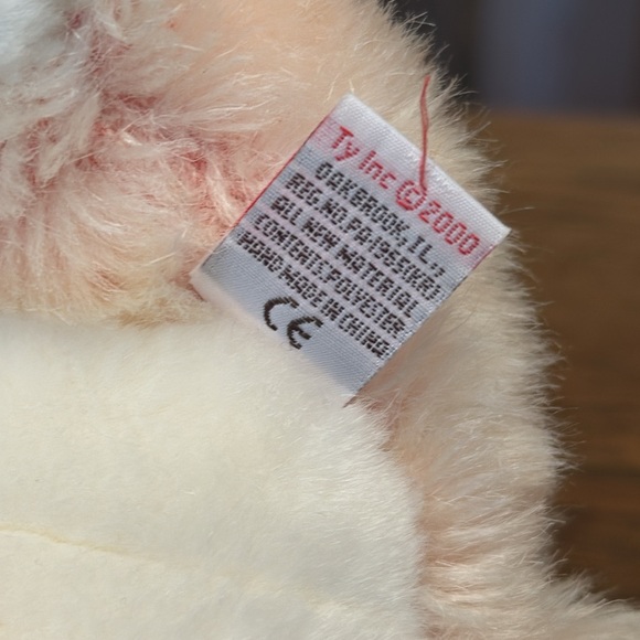 Ty Beanie Buddies Blush Pink Blossom the Cat, 2000 - Picture 5 of 8